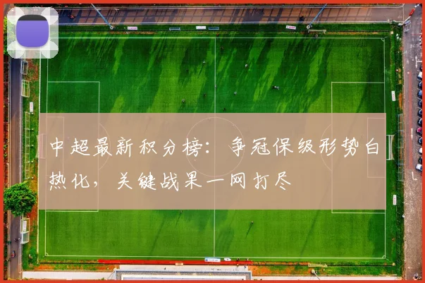 中超最新积分榜：争冠保级形势白热化，关键战果一网打尽
